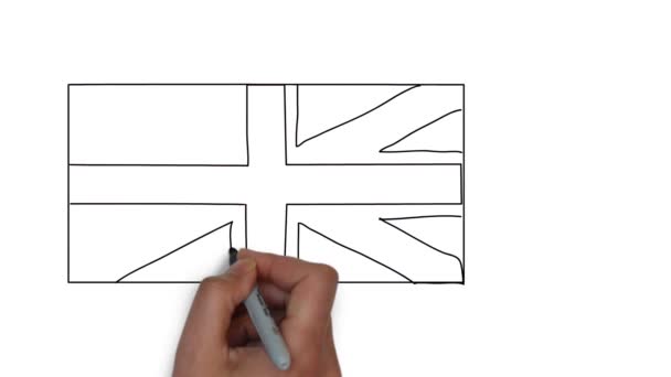 Brexit Großbritannien Animation — Stockvideo