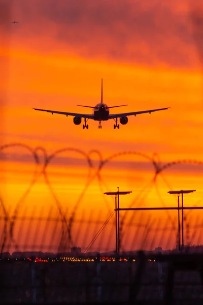sunset plane landing freedom - Stock Image - Everypixel sunset plane landing freedom - Stock Image - Everypixel
