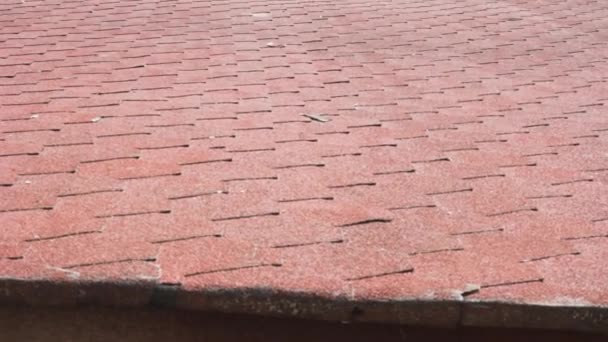 Roof tiles background construction textured — Stock Footage Roof Tiles Background Construction Textured Royalty Free Stock Video