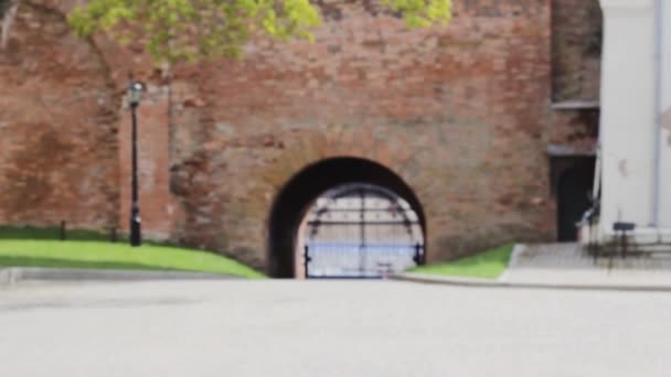 Zamek Brama Wejście Tło Średniowieczne — Wideo stockowe