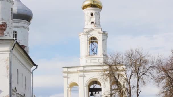 Klokkentoren Kerk Antieke Geschiedenis — Stockvideo