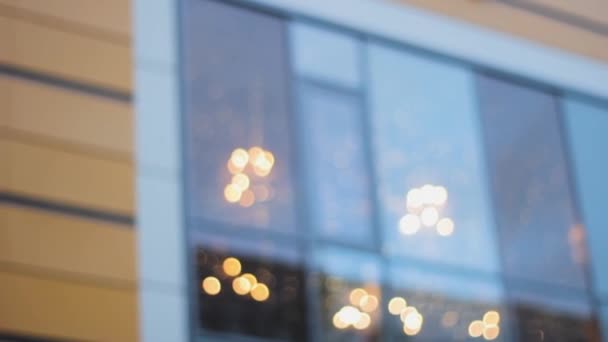 Вікно Світло Будівля Скляний Фасад — стокове відео