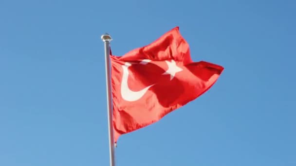 Turkey Flag National Symbol Government — Stock Video