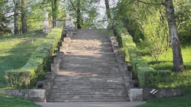 merdiven parkı bahçe antik manzara