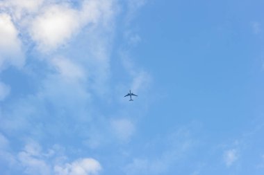 uçak gökyüzü mavi jet arka plan