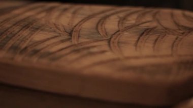 Pyrography ahşap tasarım doku el yapımı