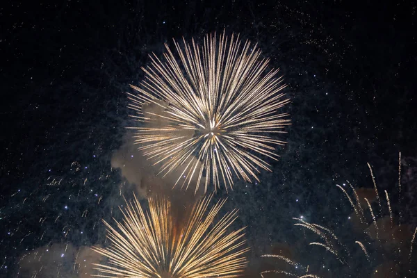 Fogos Artifício Festa Explosão Ano Novo — Fotografia de Stock