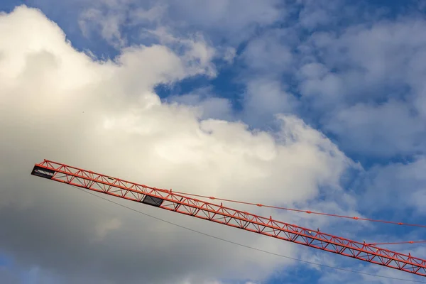 crane building clouds   industry background wallpaper  blue