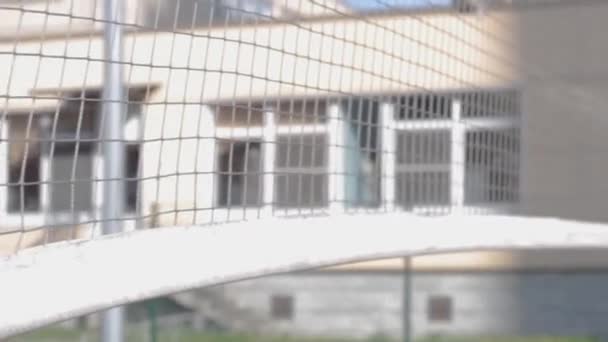 Волейбол Сітка Візерунка Обладнання Гра — стокове відео