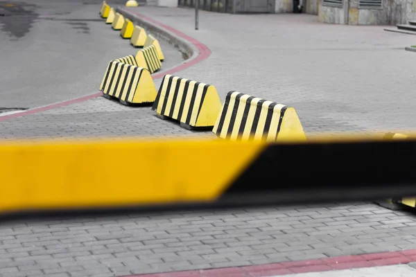 Barrières Circulation Routière Sécurité Transport Barricade — Photo