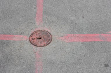  Asfalt doku zemin çizgi metal