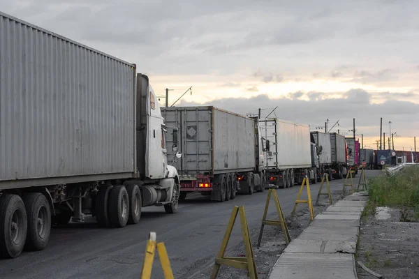 trucks traffic jam entry ban embargo