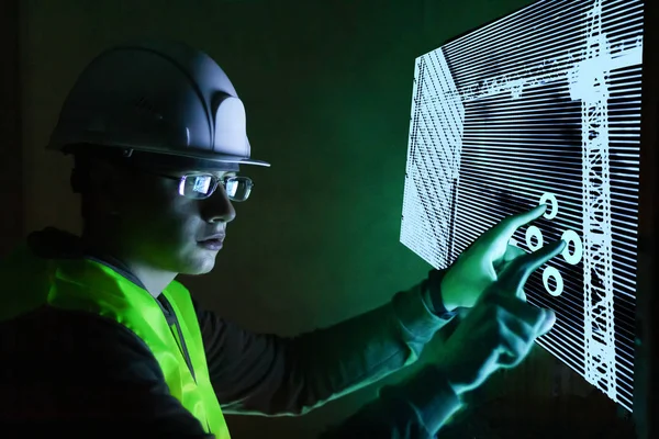 mühendis yeni teknolojiler fütüristik yönetim izleme binası