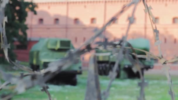 Военная Зона Противоракетной Обороны Армии Тополь — стоковое видео