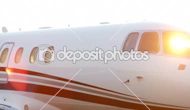 Alacakaranlık 4k sırasında terminalinde özel jet