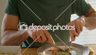 Adam ev 4 k kahvaltı Close-up