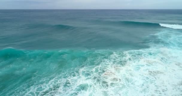 Deniz Manzarası Havadan Görünümü Güneşli Bir Günde — Stok video