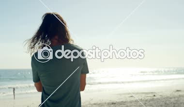 Mutlu çift sahilde 4 k eğleniyor