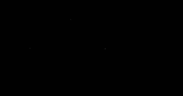 Красиві Феєрверки Вибухають Чорне Небо Вночі — стокове відео