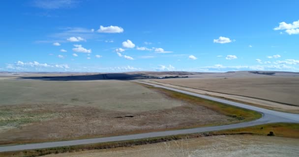 Flygfoto Över Vackra Fält För Skörd Landsbygden — Stockvideo