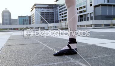 4 k kaldırımda pratik balet Close-up