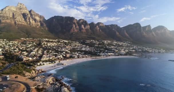 Maisons Chaîne Montagnes Long Côte — Video