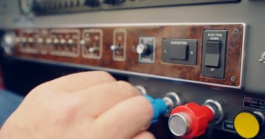 Close-up pilot uçak 4 k başlamak için hazır