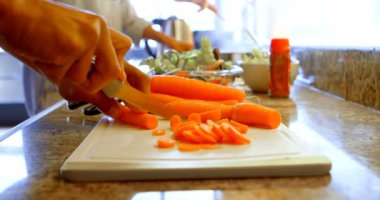 Gıda Mutfak Ev 4 k hazırlama çiftin yakın çekim