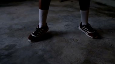 Düşük erkek boksör boks fitness Studio 4 k pratik bölümünü