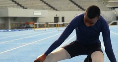 Engelli koşu parkuru, spor mekan 4 k üzerinde egzersiz spor