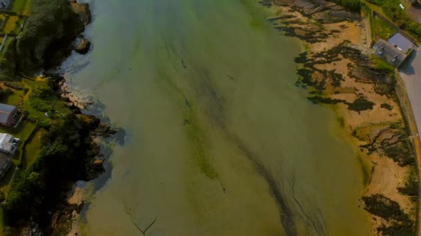 Vista Aérea Del Hermoso Mar Las Montañas — Vídeos de Stock