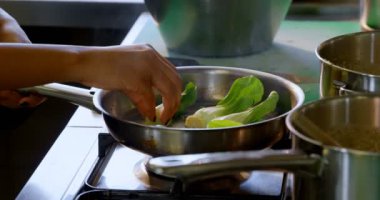 Şef mutfak Restoran 4 k gıda hazırlama