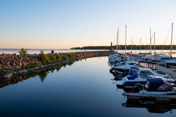 Yacht Club Med Hel Del Olika Båtar Och Båtar Fartyg — Stockfoto