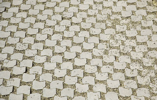 Städtische Straße Bemalte Bodenfliesen Bau — Stockfoto