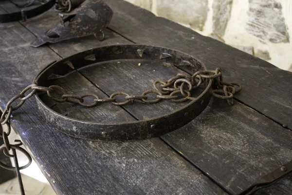 Ferramentas Tortura Antigas Detalhes Tortura Inquisição — Fotografia de Stock