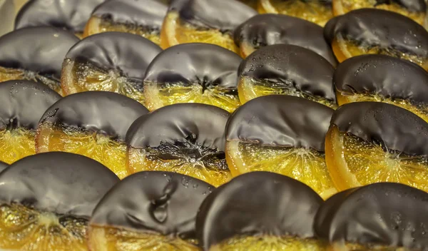 Chocolat Avec Orange Pâtisserie Desserts Sucrés — Photo