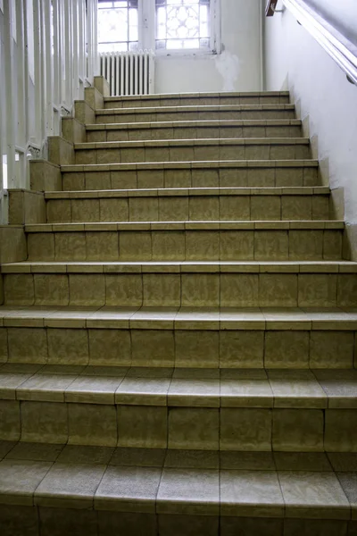 Escadas Mármore Interior Edifício Construção — Fotografia de Stock