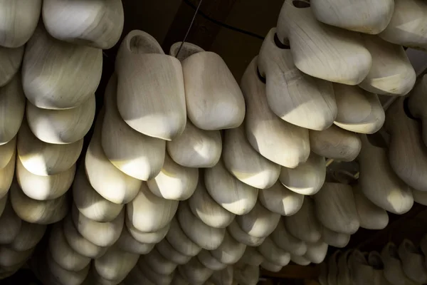 Artesanos Zuecos Holandeses Fabricación Calzado Tradicional Para Campo —  Fotos de Stock