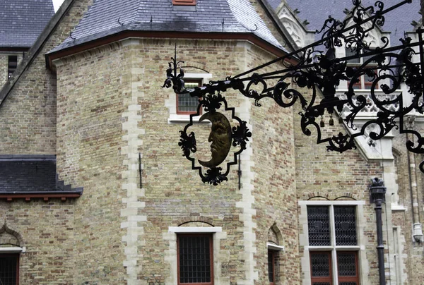 典型的荷兰的房子 细节欧洲城市 — 图库照片