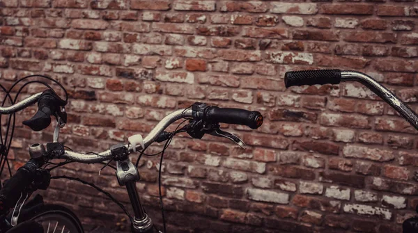 Bicicletas Típicas Estacionadas Holanda Detalhes Transporte Cidade Turismo Europa — Fotografia de Stock