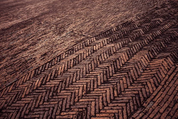 城市街道 建筑中的地面石板 — 图库照片