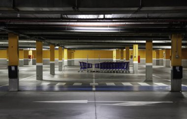 Alışveriş sepeti süpermarket Park, taşıma ve nesneler