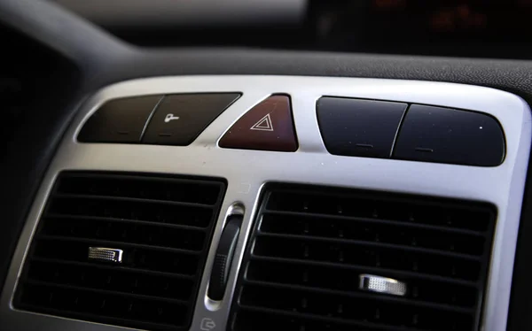 Nödbelysning Bilens Interiör Luftkonditionering Och Tillbehör — Stockfoto