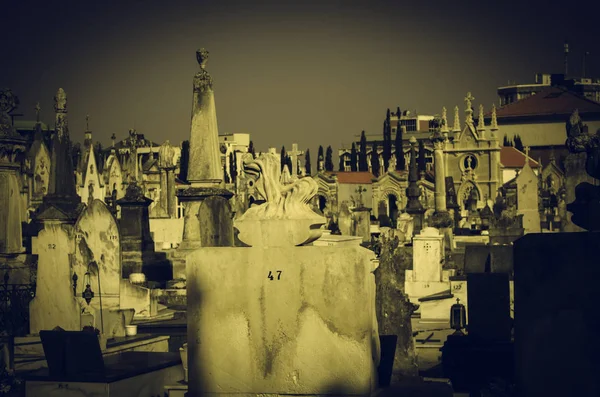 Кладбище Могилами Португалии Религиозный Символ — стоковое фото