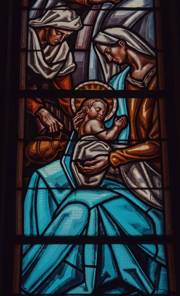Kirchenfenster Heiliger Kirche Religion Und Christentum — Stockfoto