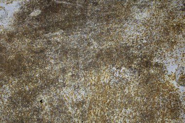 Bozuk ve kirli metalik arka plan, çelik kapının açık ve kirli olması, keşif ve doku.