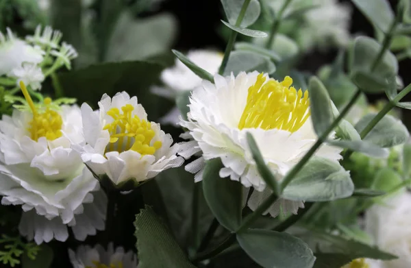 Centrum För Handgjorda Blommor Pràstkragar Natur Och Romantisk Dekoration — Stockfoto