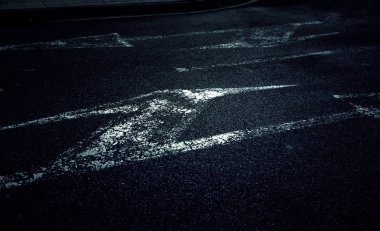 Kentsel road, taşıma ve tabela okları