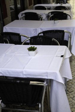 Restoran tablo genel sokak, otel iş