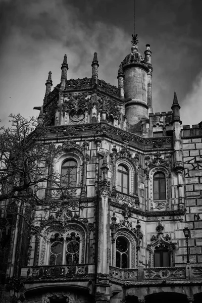 Castillo Gótico Fantasmal Construcción Arquitectura Halloween — Foto de Stock